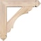 Ekena Millwork Olympic Arts and Crafts Smooth Bracket w/ Offset Brace, Douglas Fir, 5 1/2"W x 22"D x 22"H BKT0604X22X22OLY03SDF - alternate 4